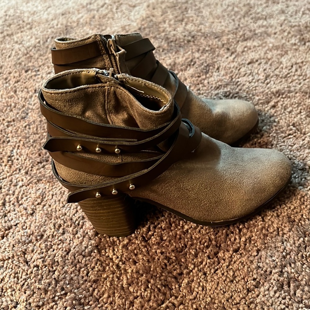 Brown booties